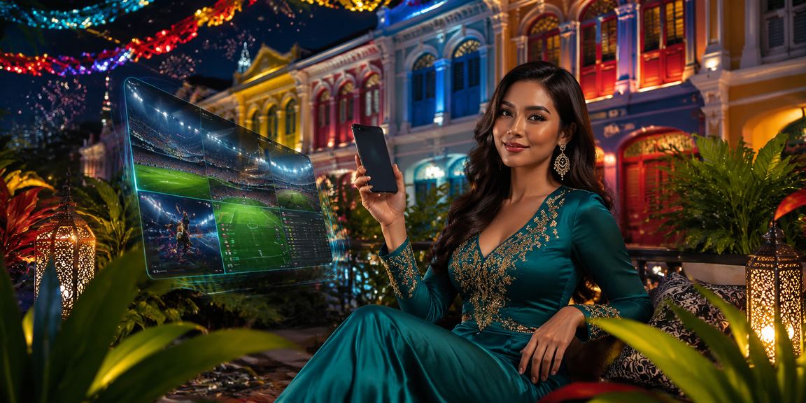 Suasana perayaan Hari Raya di Pulau Pinang sambil menggunakan platform hiburan mudah alih 600lite